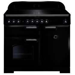 Rangemaster Classic Deluxe 95920 100cm Electric Induction Range Cooker in Black